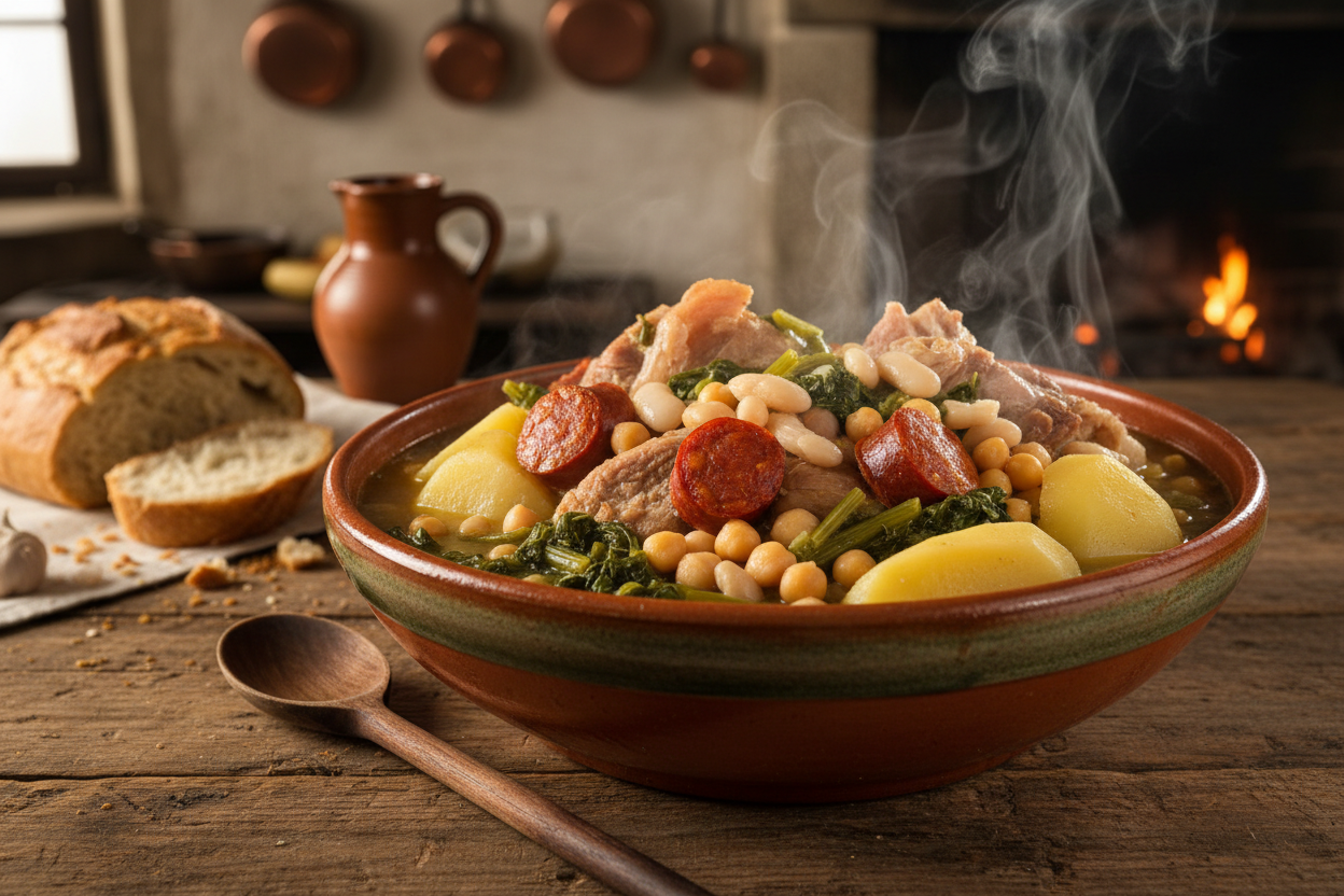 Receta Tradicional de Cocido Gallego